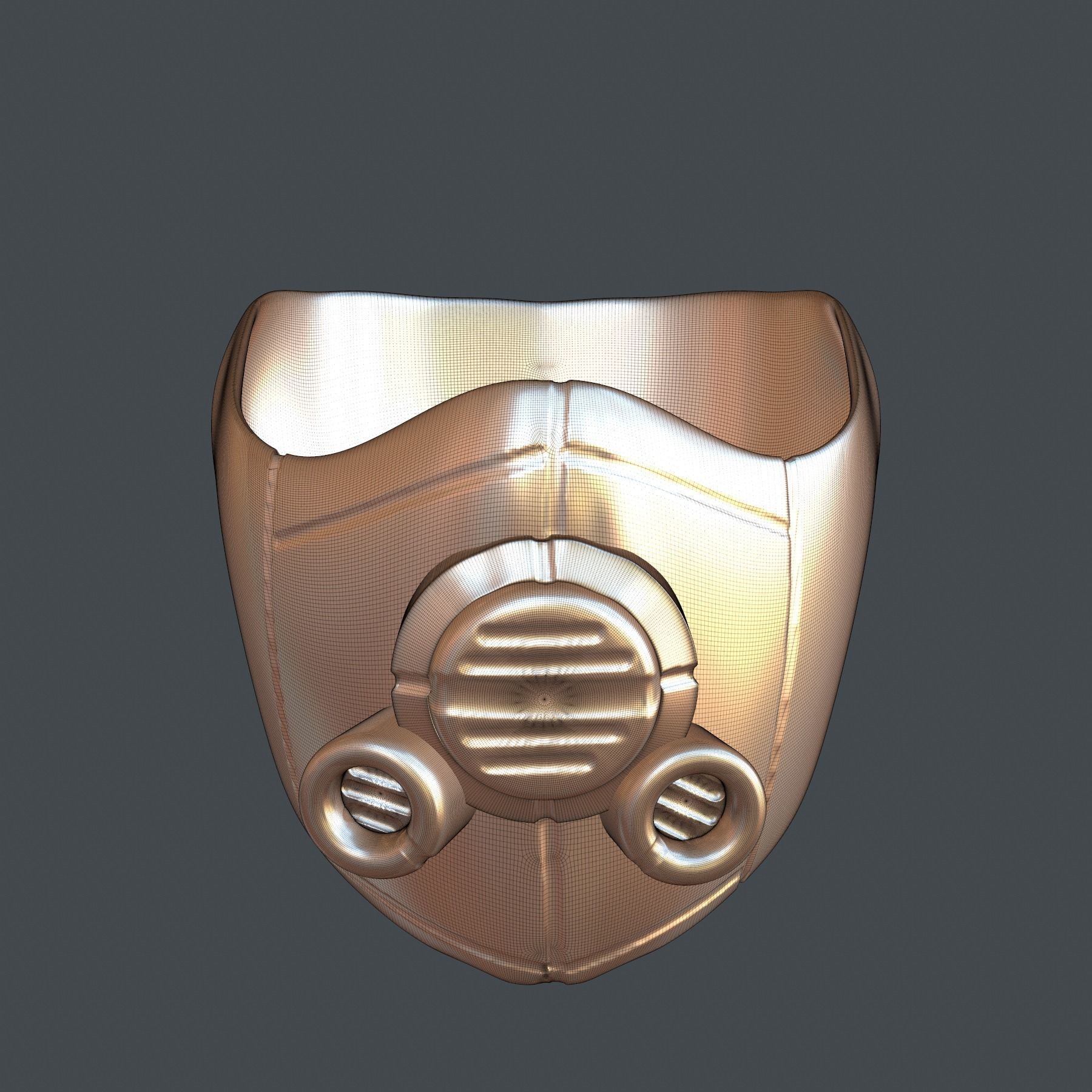 gas mask helmet scifi high poly sculpt ver 4 3d printable 3D model ...