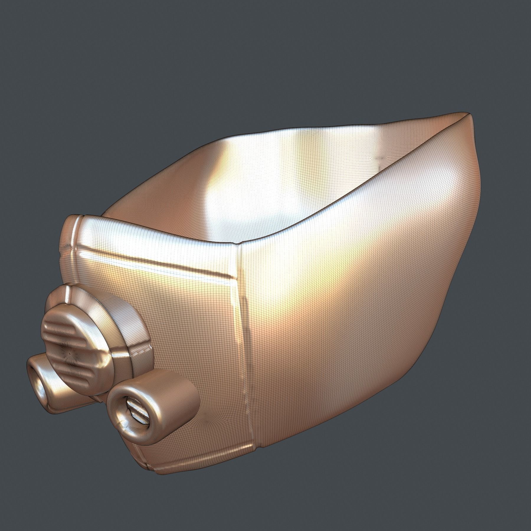gas mask helmet scifi high poly sculpt ver 4 3d printable 3D model ...