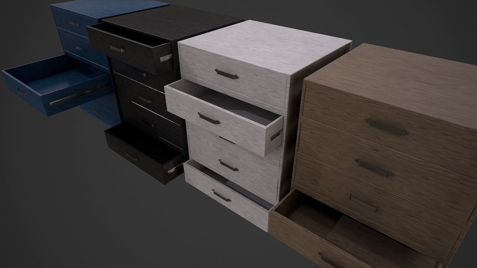 Dresser Draw Unit - 4 Textured Versions