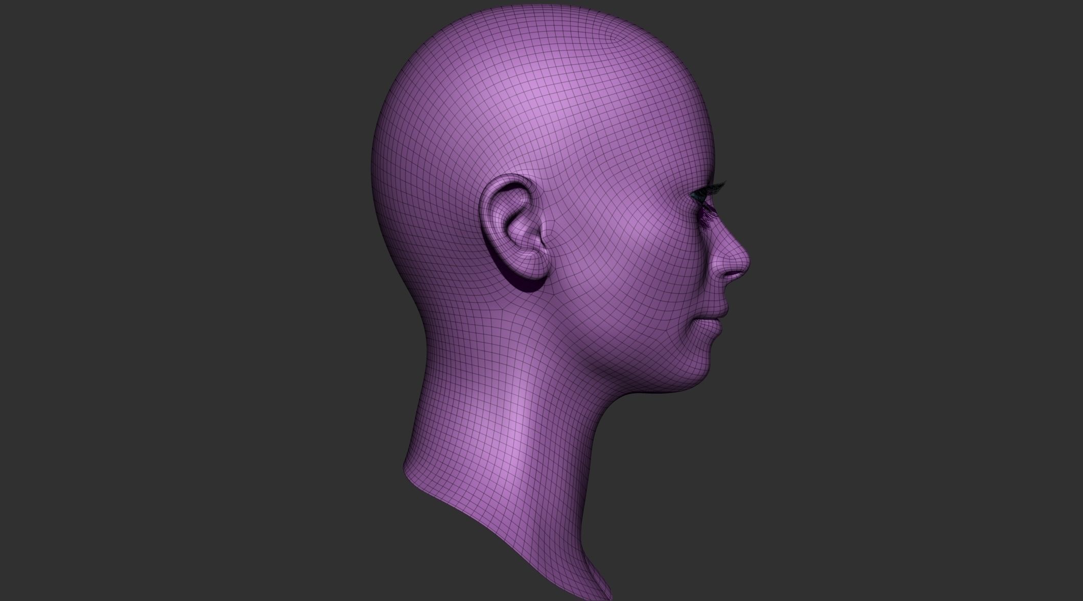 Realistic Female Head free 3D model CGTrader