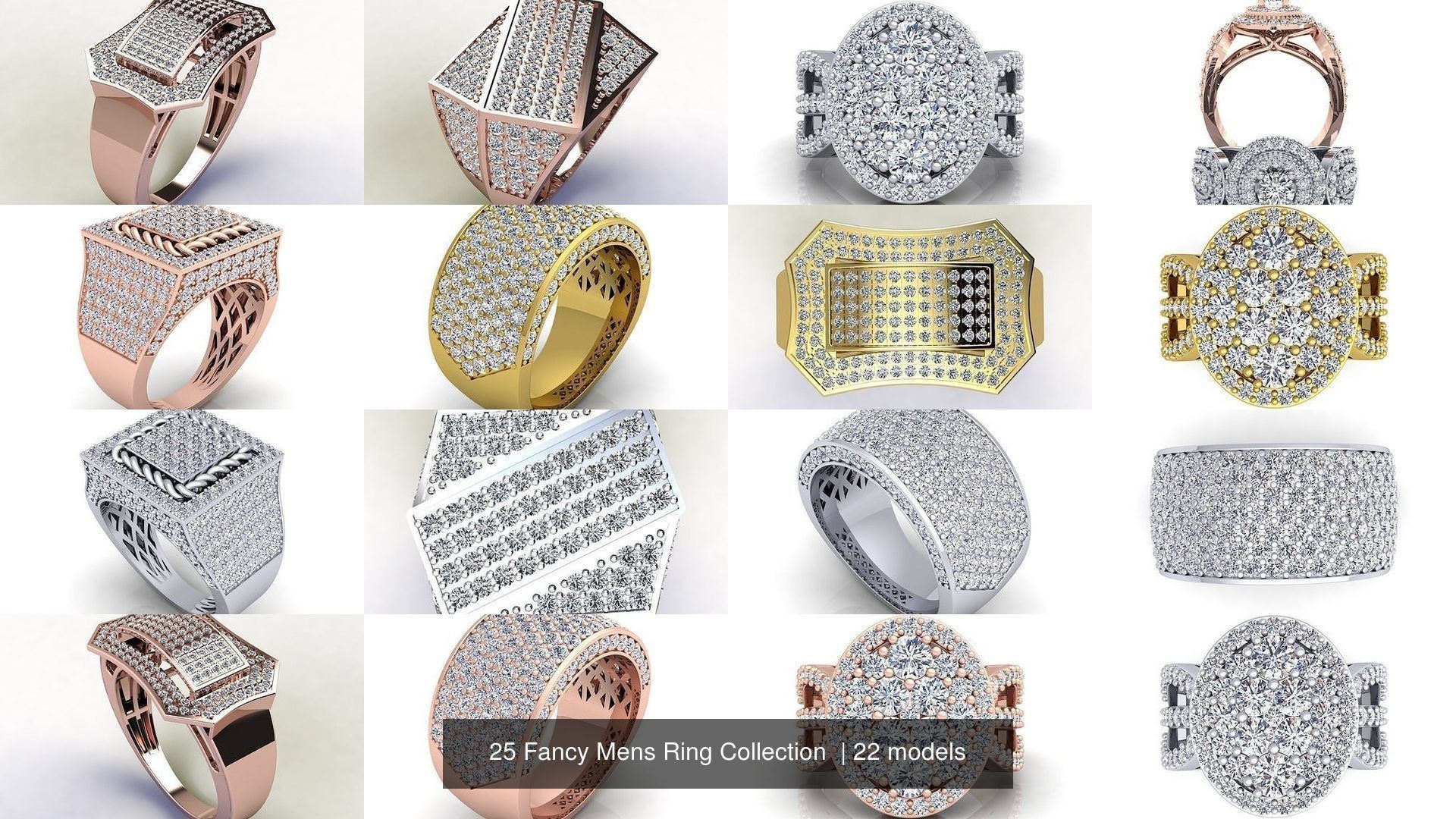 25 Fancy Mens Ring Collection | CGTrader