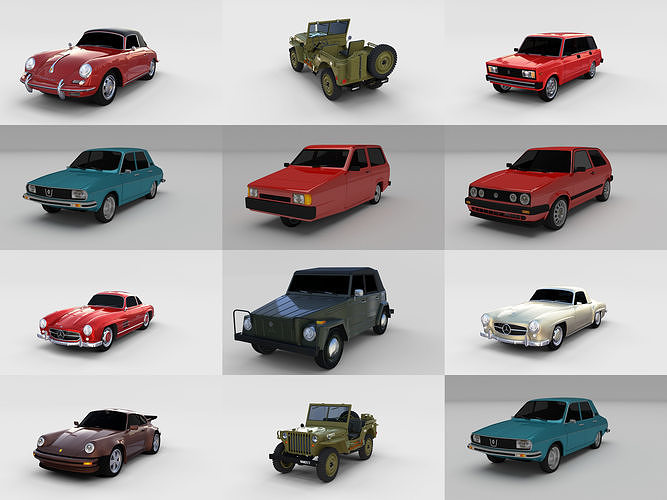 Car Collection Vol 1 3D model CGTrader