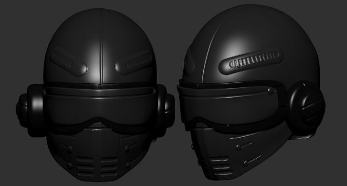 gas mask helmet scifi high poly sculpt 3d printable 3D model | CGTrader