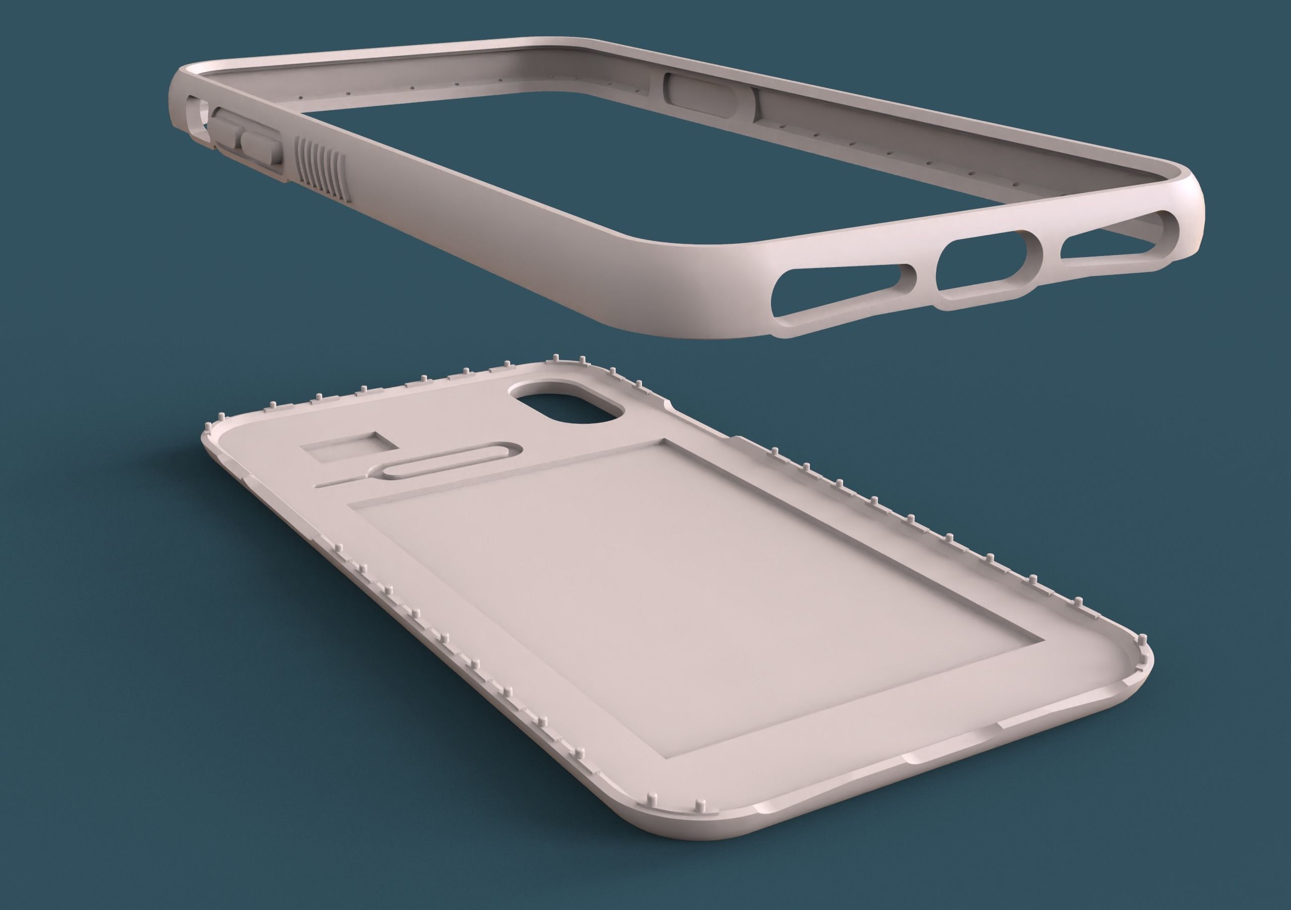 Iphone X and Iphone XS Case 3D printable CGTrader