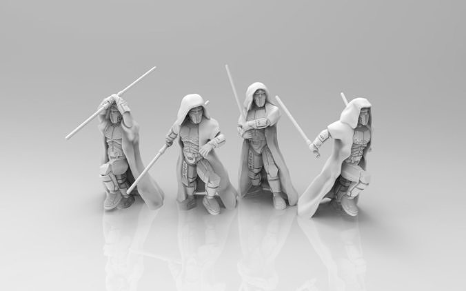 Old Dark Acolytes 3D model 3D printable | CGTrader