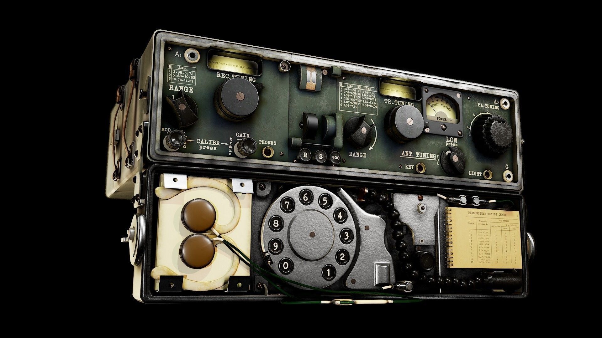 R-353 Proton Soviet spy radio 3D model | CGTrader