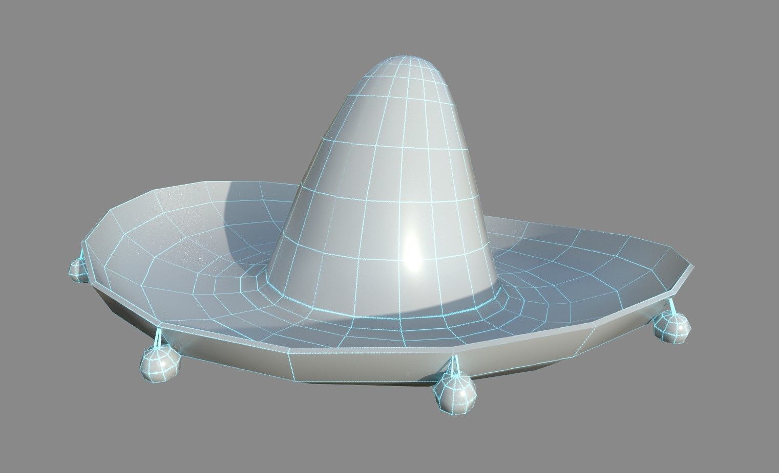 3D model Sombrero 3D model mexican hat VR / AR / low-poly | CGTrader