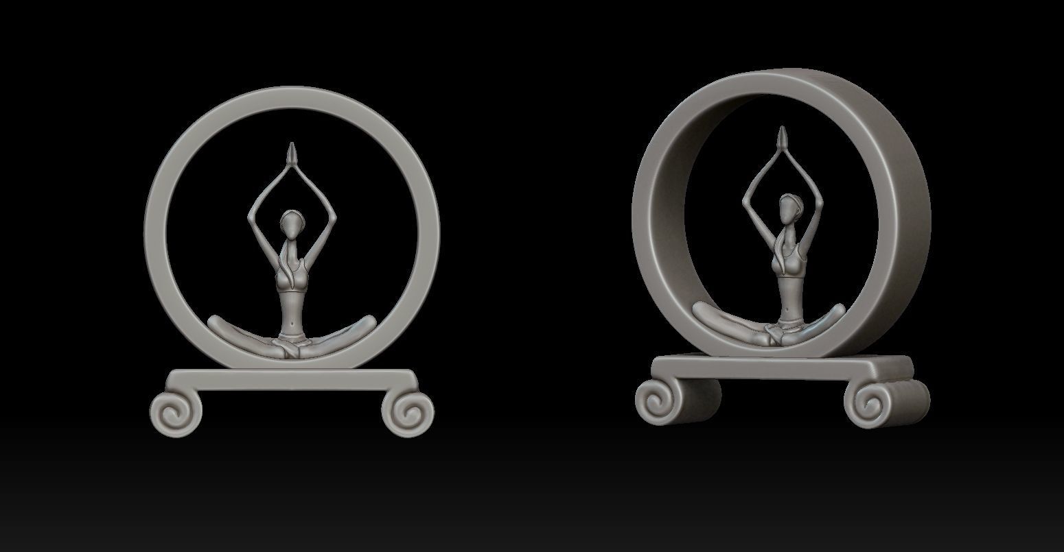 YOGA GIRL STATUE 3D model 3D printable CGTrader