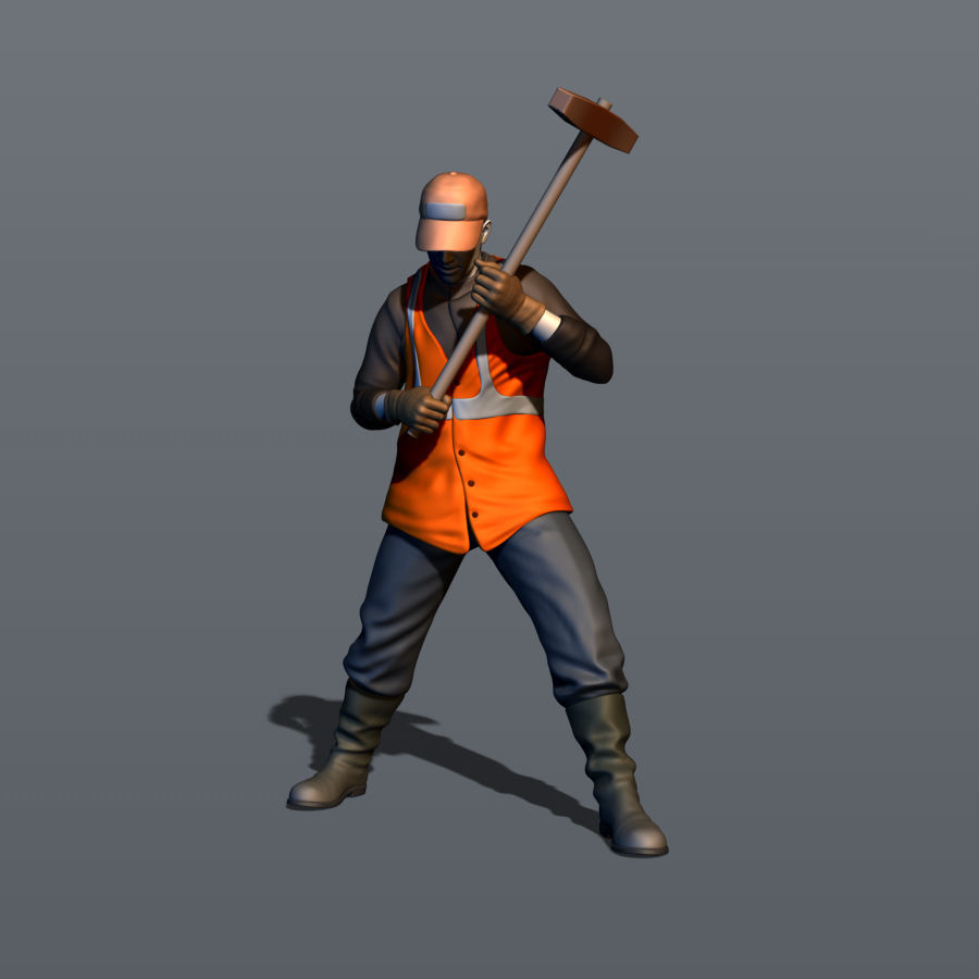 Railroad worker Part 2 3D print model