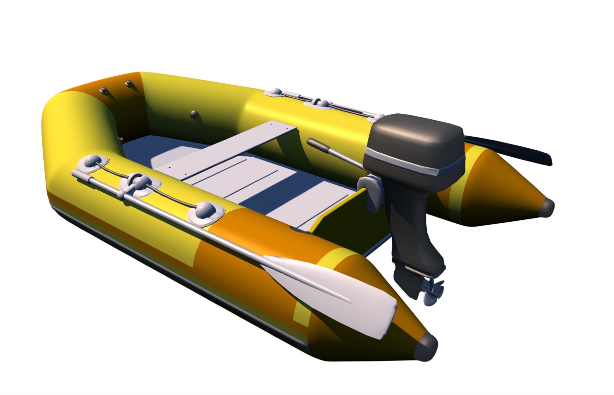 Boat zodiac 3D model CGTrader