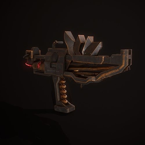 Sci-Fi Rocket Launcher Low-poly 3D model