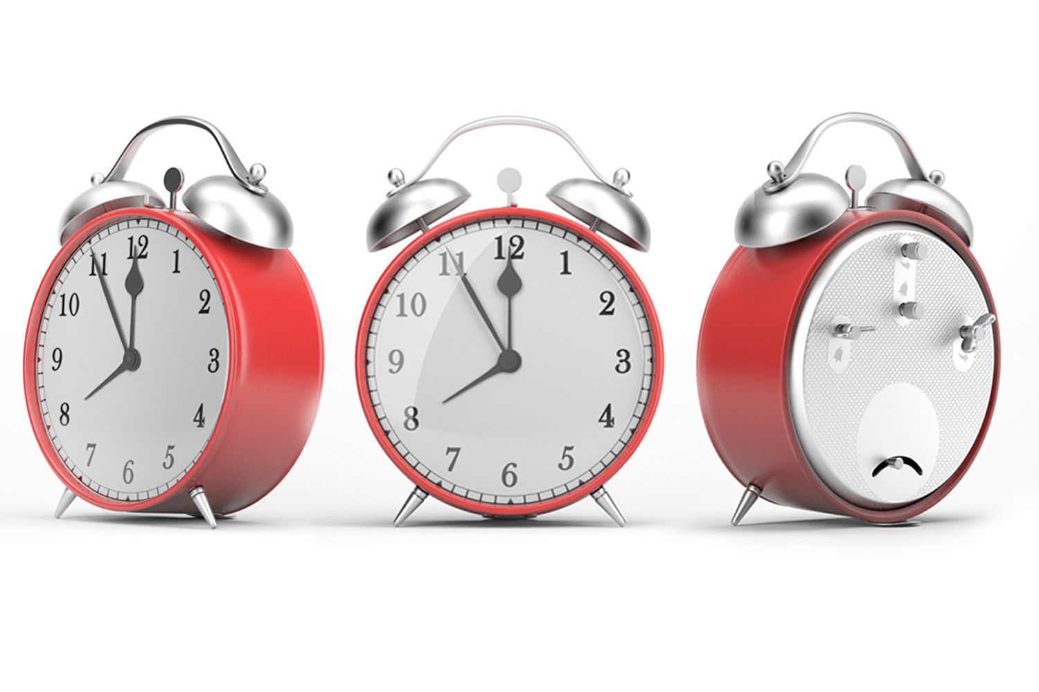 Classical Alarm Clock 3D model