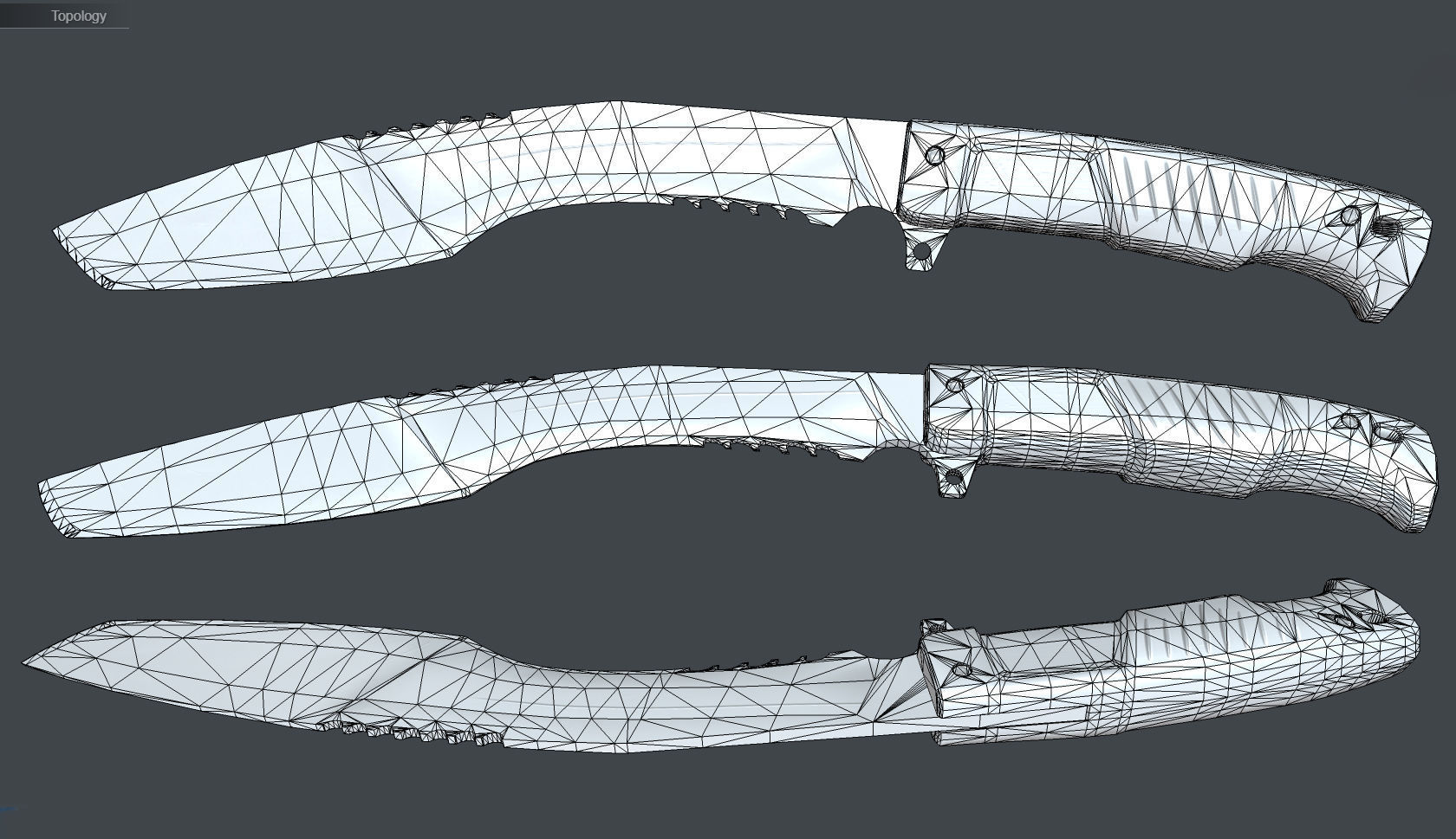 3D model Sci-Fi Knife Kukri VR / AR / low-poly | CGTrader