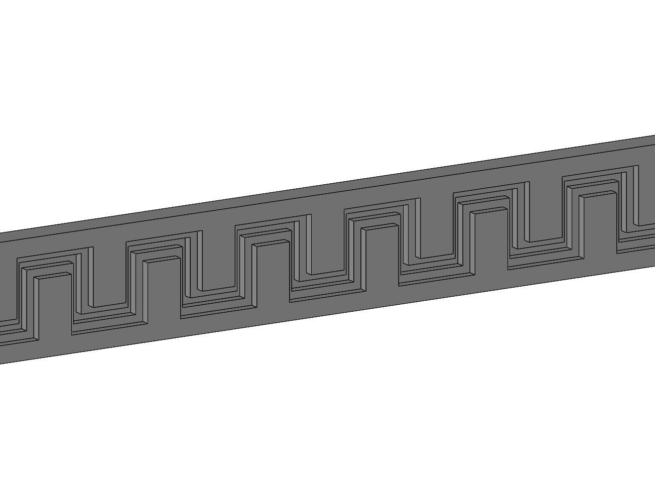 Greek key frieze panels for plaster and wood working