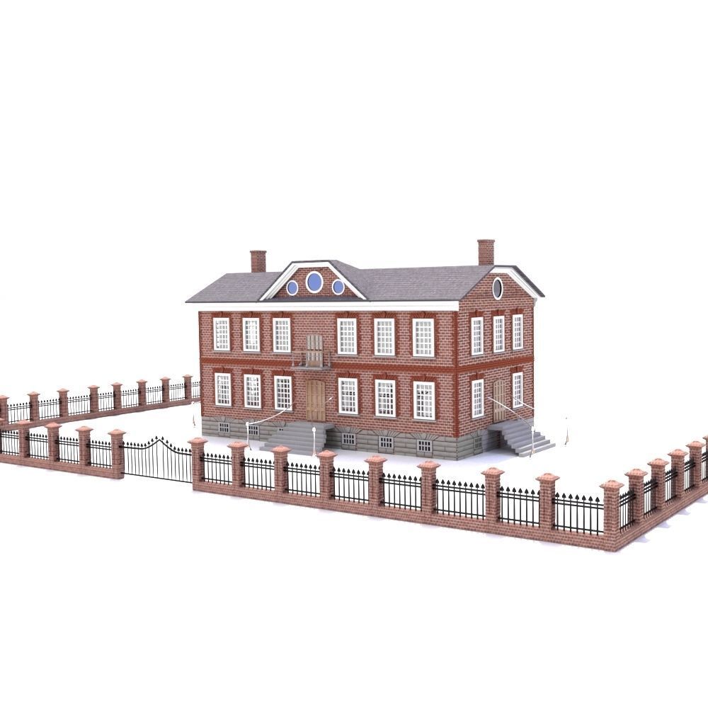 haunted house providence rhode island usa 3d model 3D model CGTrader