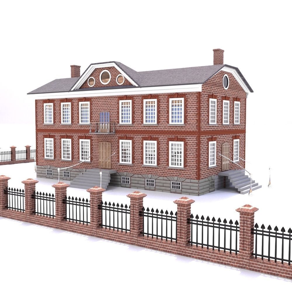 haunted house providence rhode island usa 3d model 3D model CGTrader