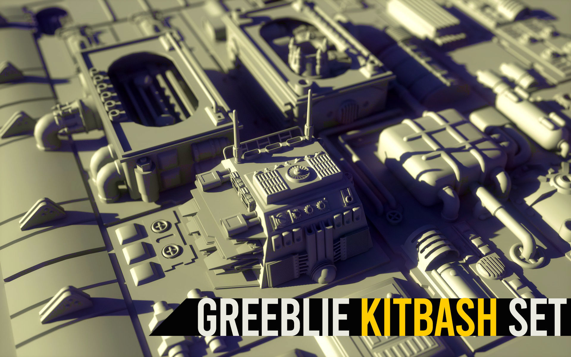 3D model Greeblie Kitbash Set 1 CGTrader