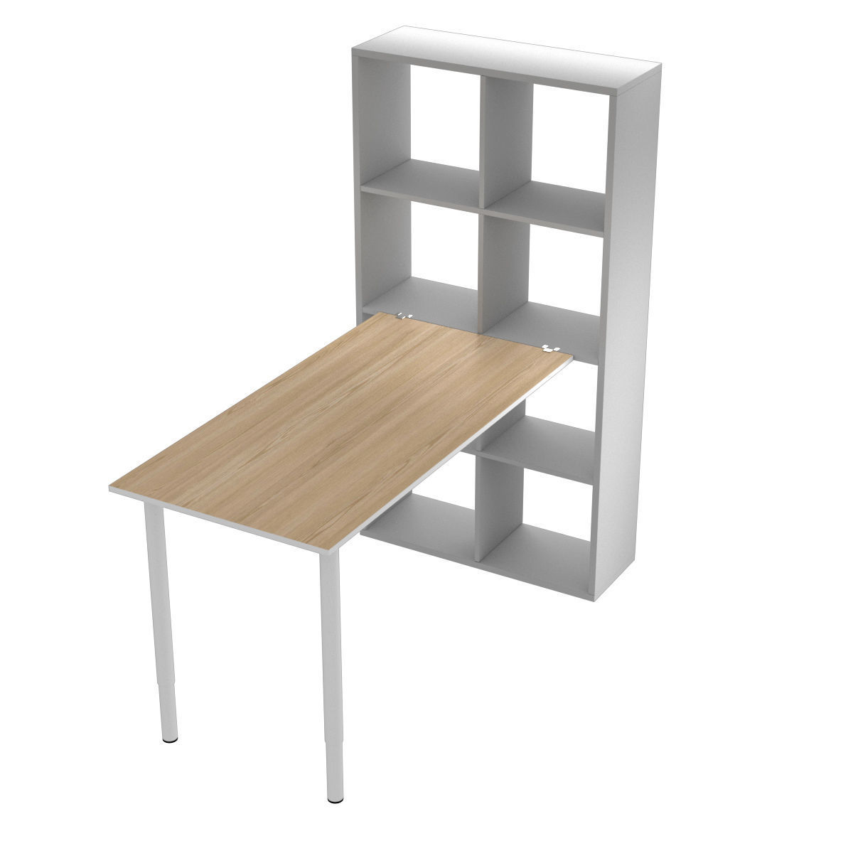 Ikea KALLAX rack table 3D model | CGTrader