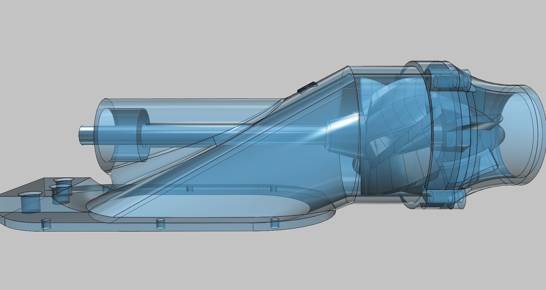 Water Jet Propulsion Unit Hamilton Water Jet Thruster 3D model 3D