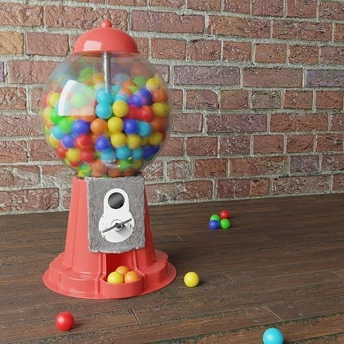Gumball Machine free 3D model | CGTrader