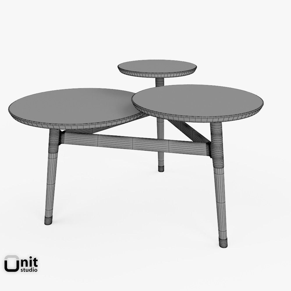 Clover Coffee Table by West Elm 3D model CGTrader