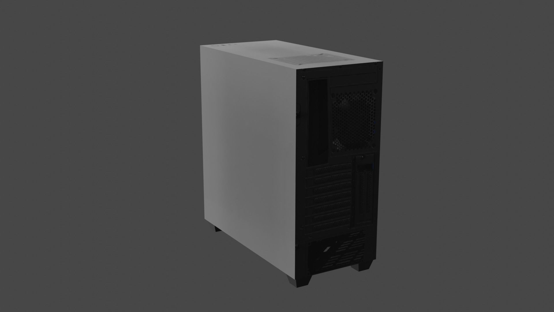 Ultra Low Poly NZXT H500i Pc Case Game Ready free VR / AR / lowpoly 3D model CGTrader