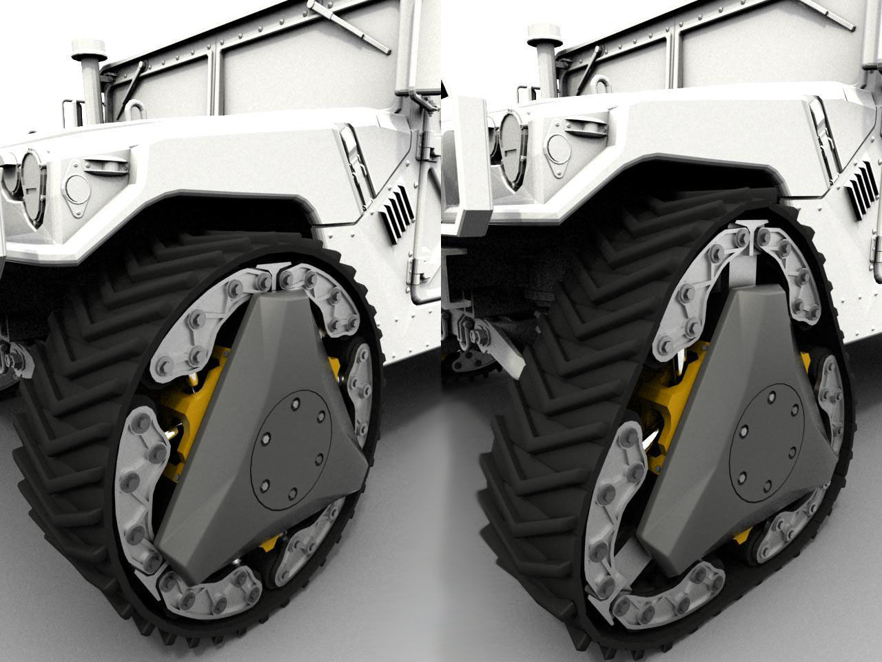 RWT Reconfigurable Wheel Track 3D model CGTrader