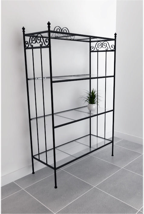 wrought iron shelf