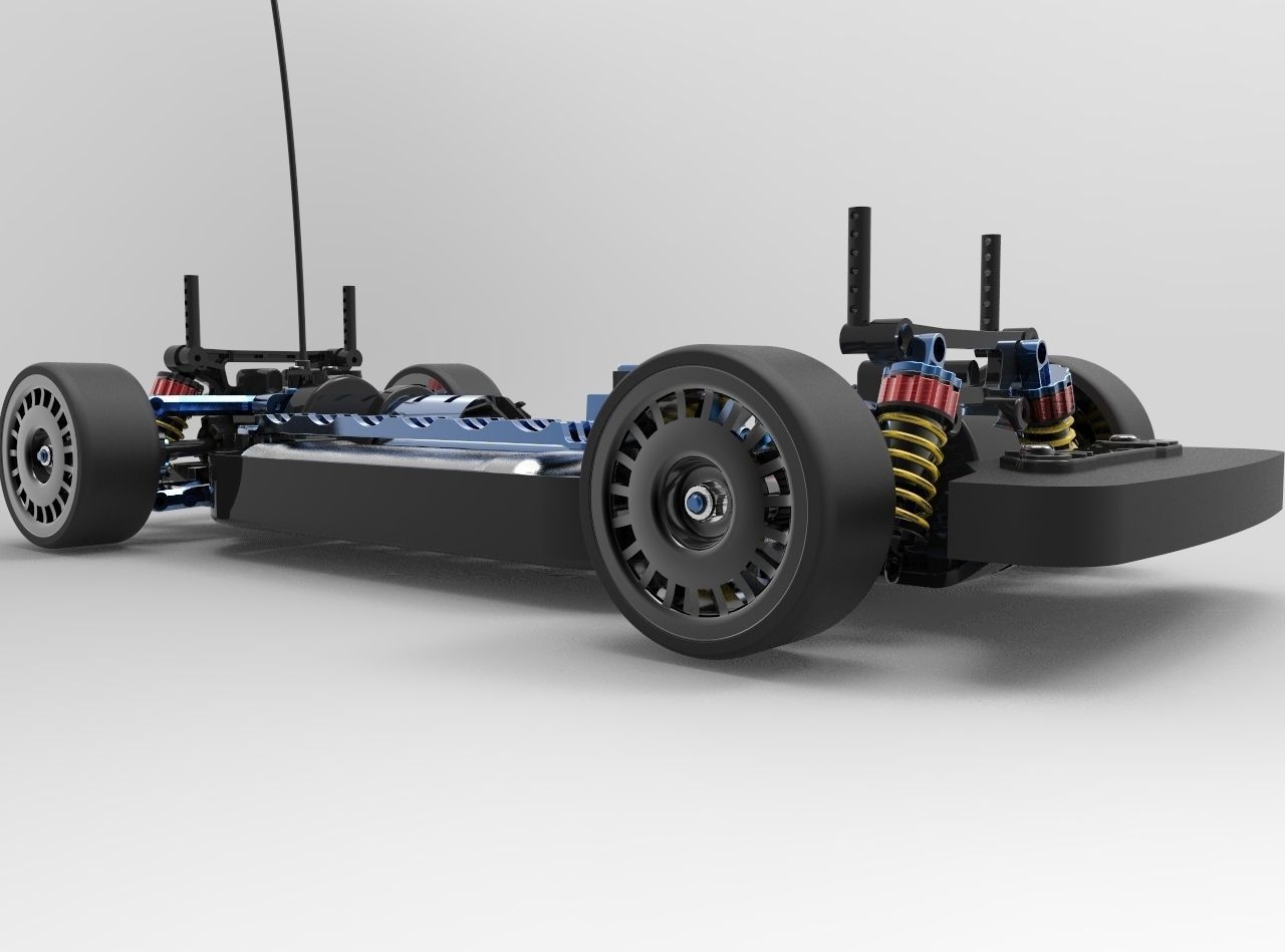 RC CarTamiya TT01 3D Model 3D printable IGE IGS IGES