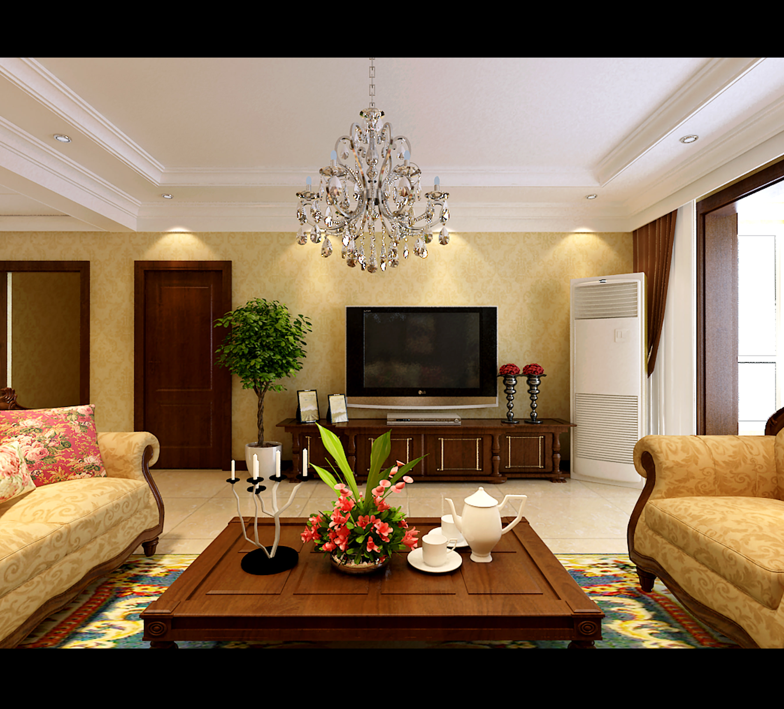 3D model deluxe Deluxe Living Room | CGTrader 3D model deluxe Deluxe Living Room | CGTrader