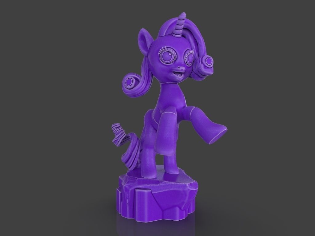 My Little Pony Unicorn Rarity 3D model 3D printable CGTrader