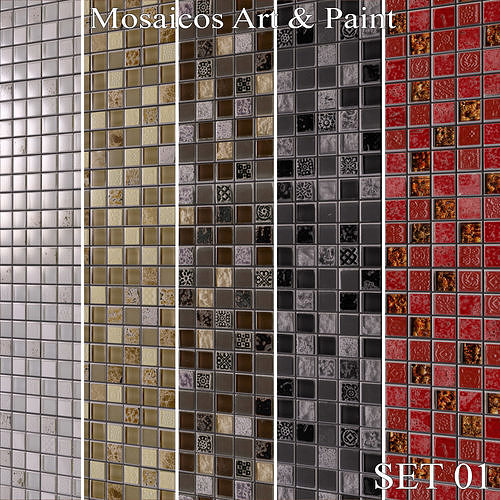 Keros Mosaicos Art And Paint 3D model