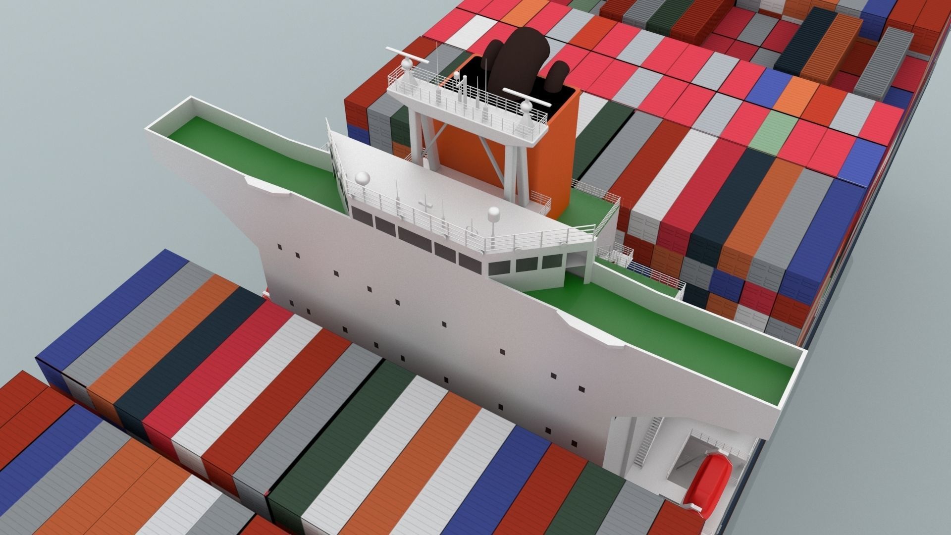 Mol Confort Container Ship 3D model | CGTrader