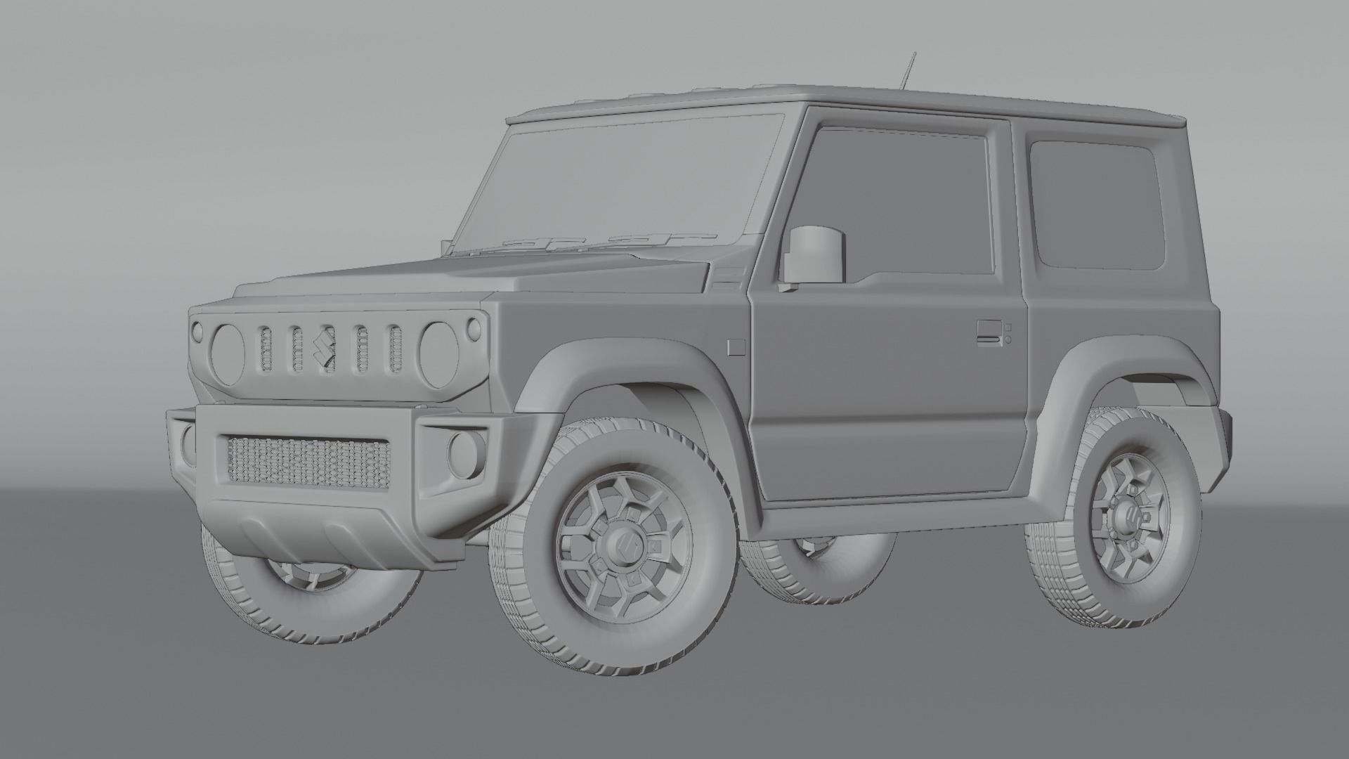 SUZUKI JIMNY 2019 - Kinetic Yellow 3D model | CGTrader