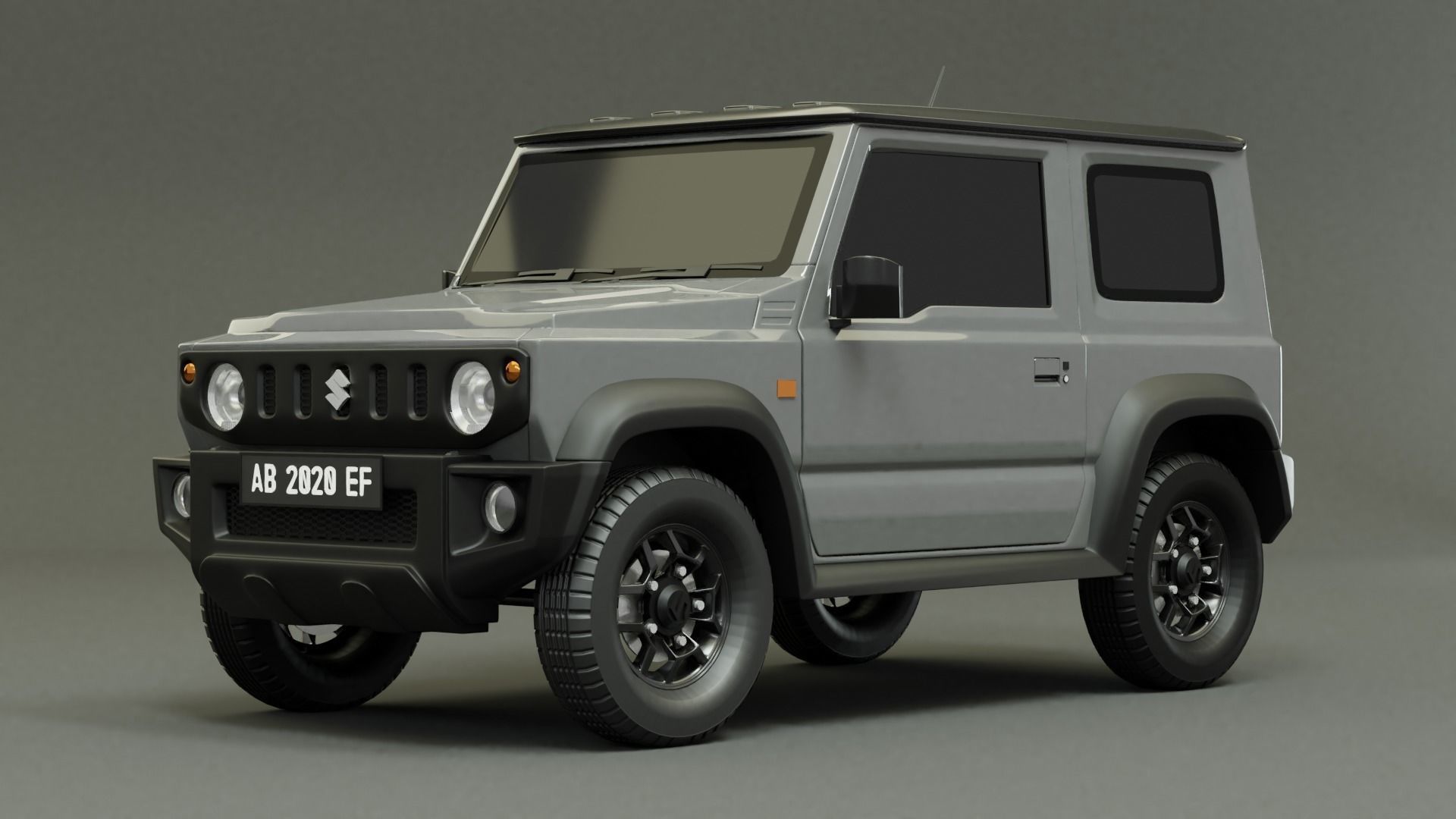 SUZUKI JIMNY 2019 - Silky Silver Metallic 3D model | CGTrader