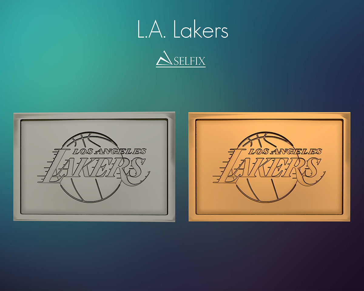 Los Angeles Lakers logo relief