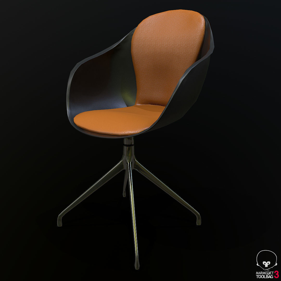 3D model Adelaide Chair Lowpoly VR / AR / lowpoly CGTrader
