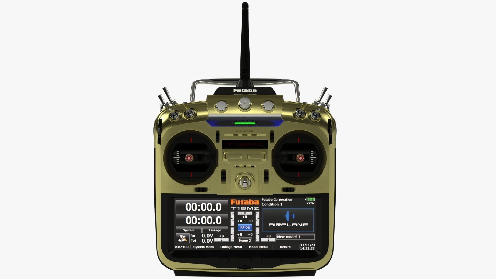 Radio Control Transmitter Futaba T18MZ 3D model CGTrader
