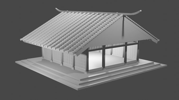 Japan Building Model Japanese Building Version 1 free 3D model | CGTrader
