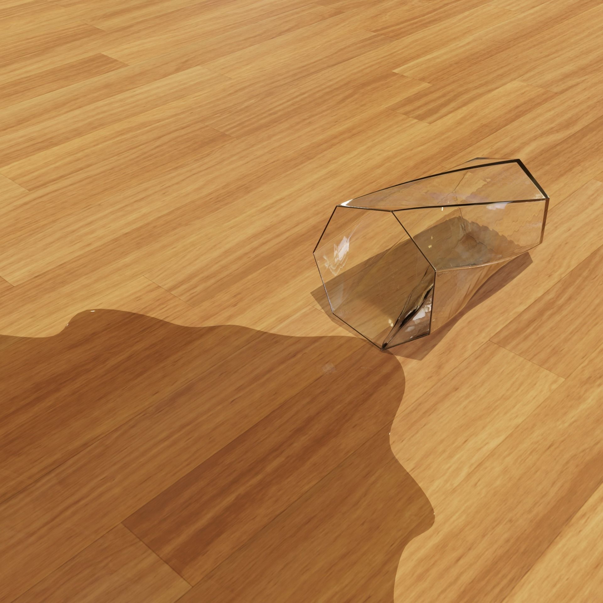 Heptagon Twist Glass Spill
