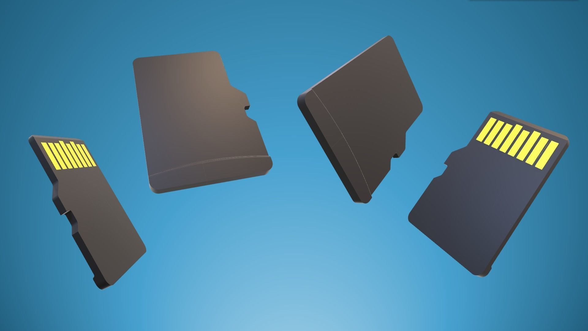 Micro SD MicroSD Card TF Card One to one Real Scale 3D