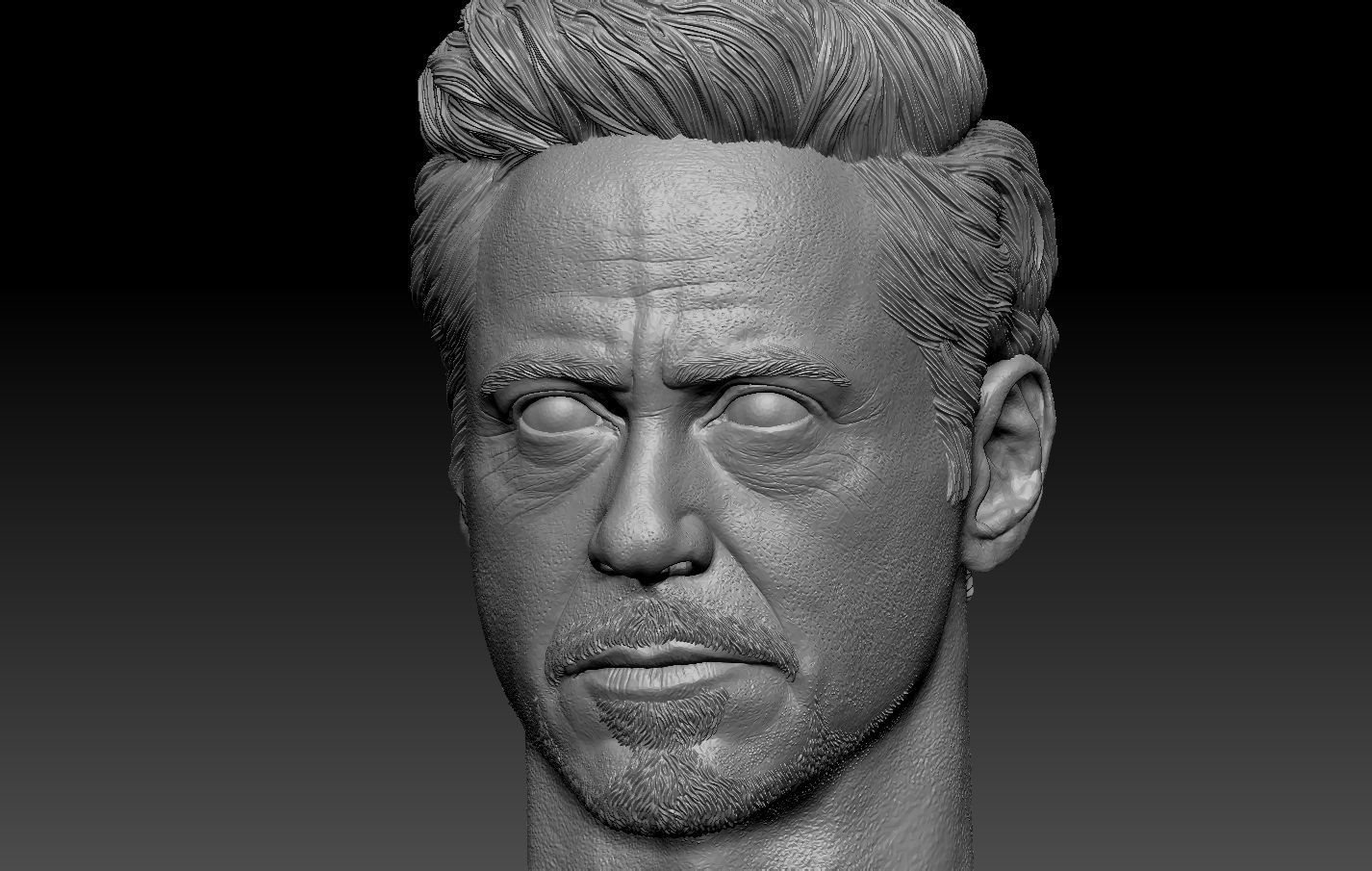 Tony Stark Iron Man Robert Downey Jr head