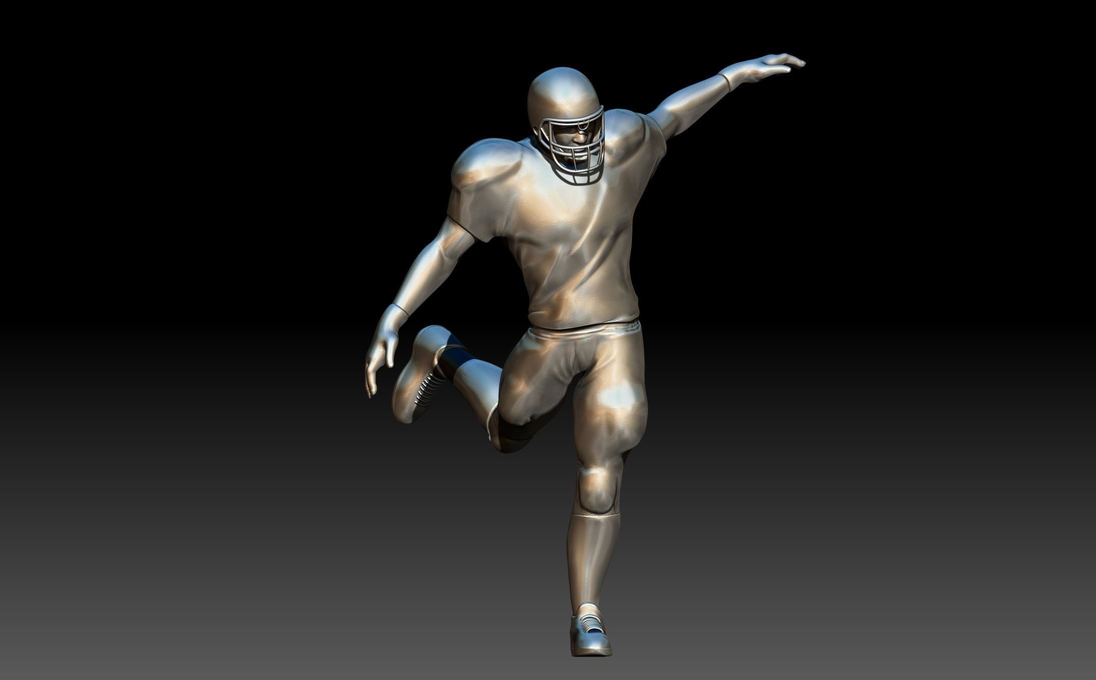 American footballer Pose