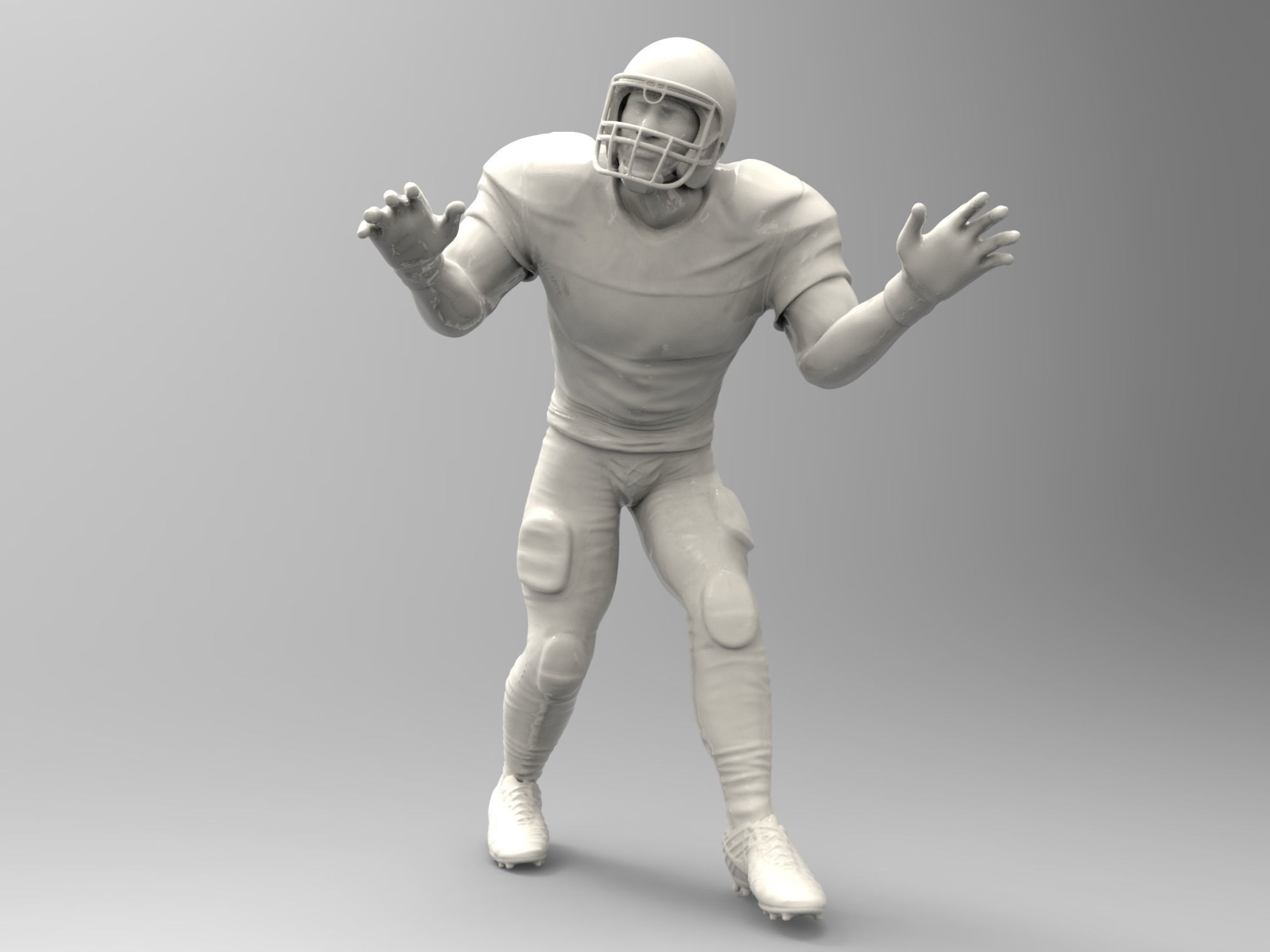 American footballer Pose