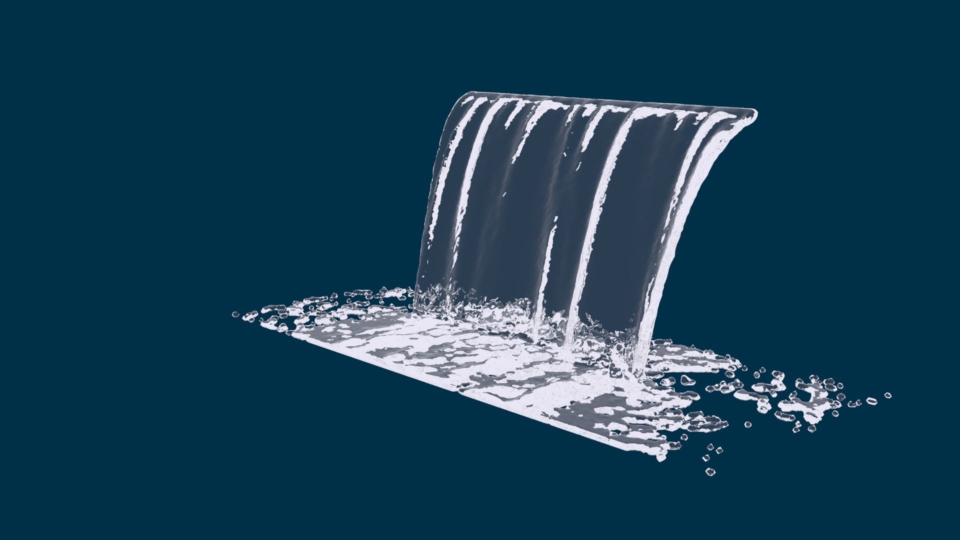 Realistic Water Fountain Animation 4 3D model animated CGTrader