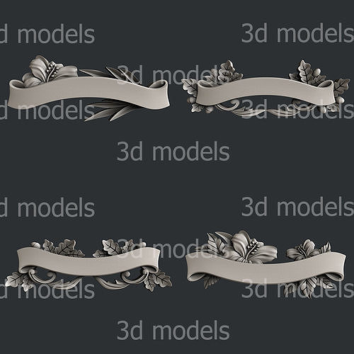 3d STL models for CNC router ribbon set 3D model | CGTrader