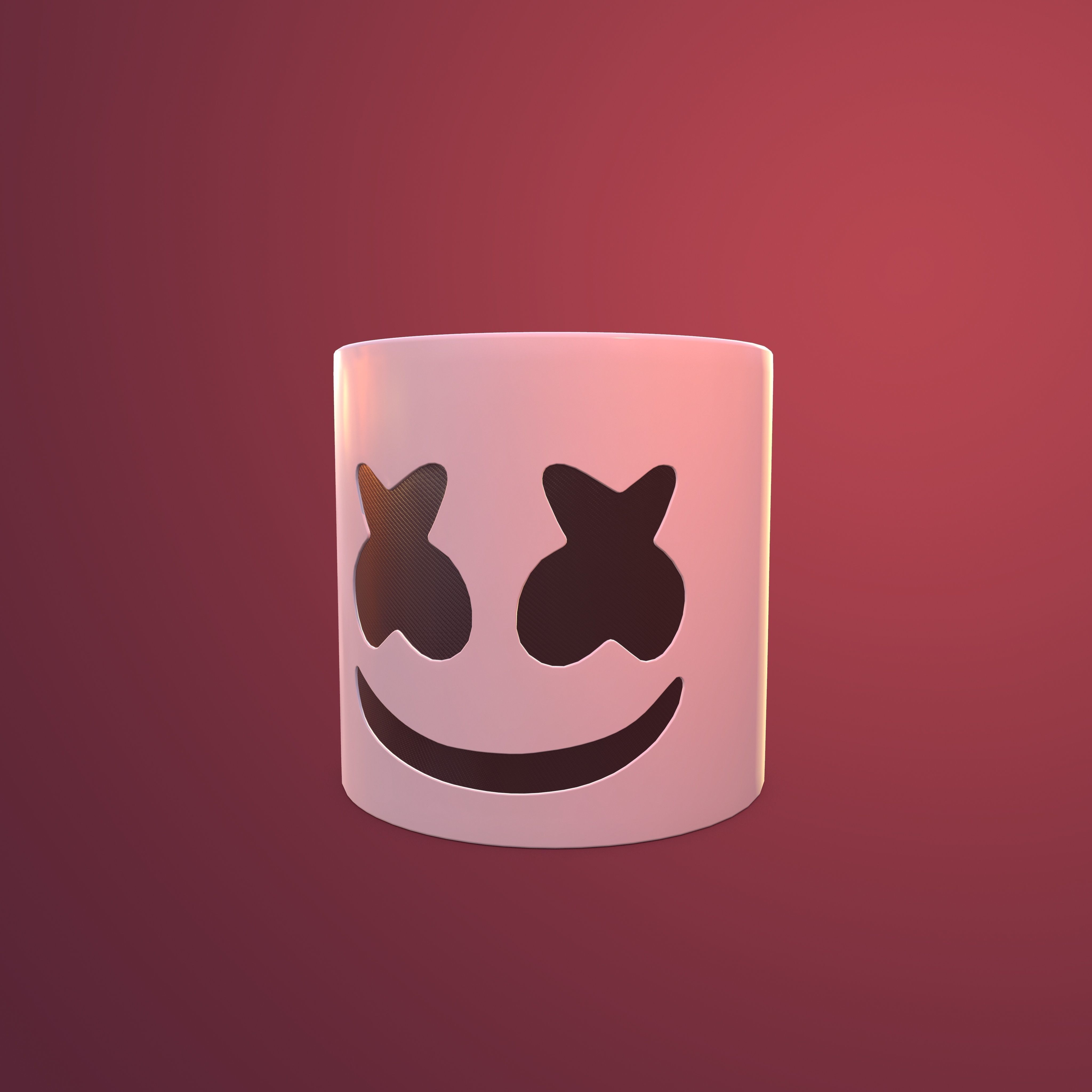 3D model Marshmello Helmet VR / AR / lowpoly CGTrader