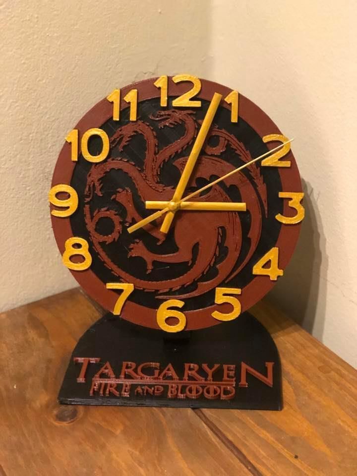 House Targaryen office Clock