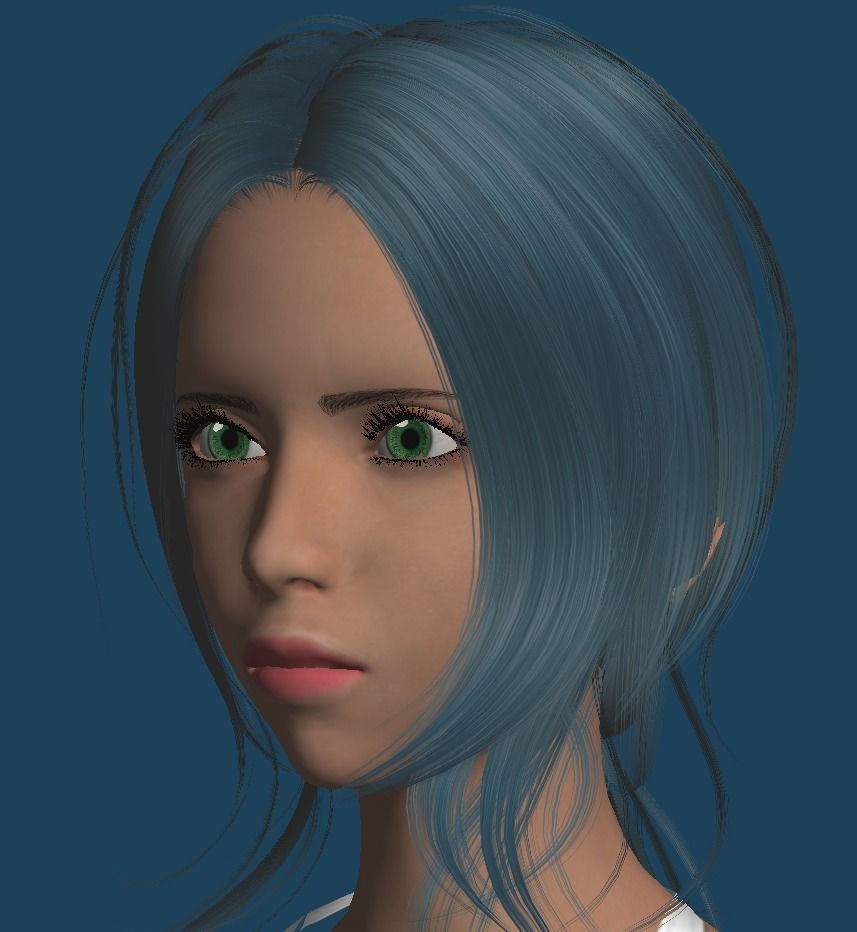 Unity Humanoid Model Female 026 free 3D model animated rigged | CGTrader