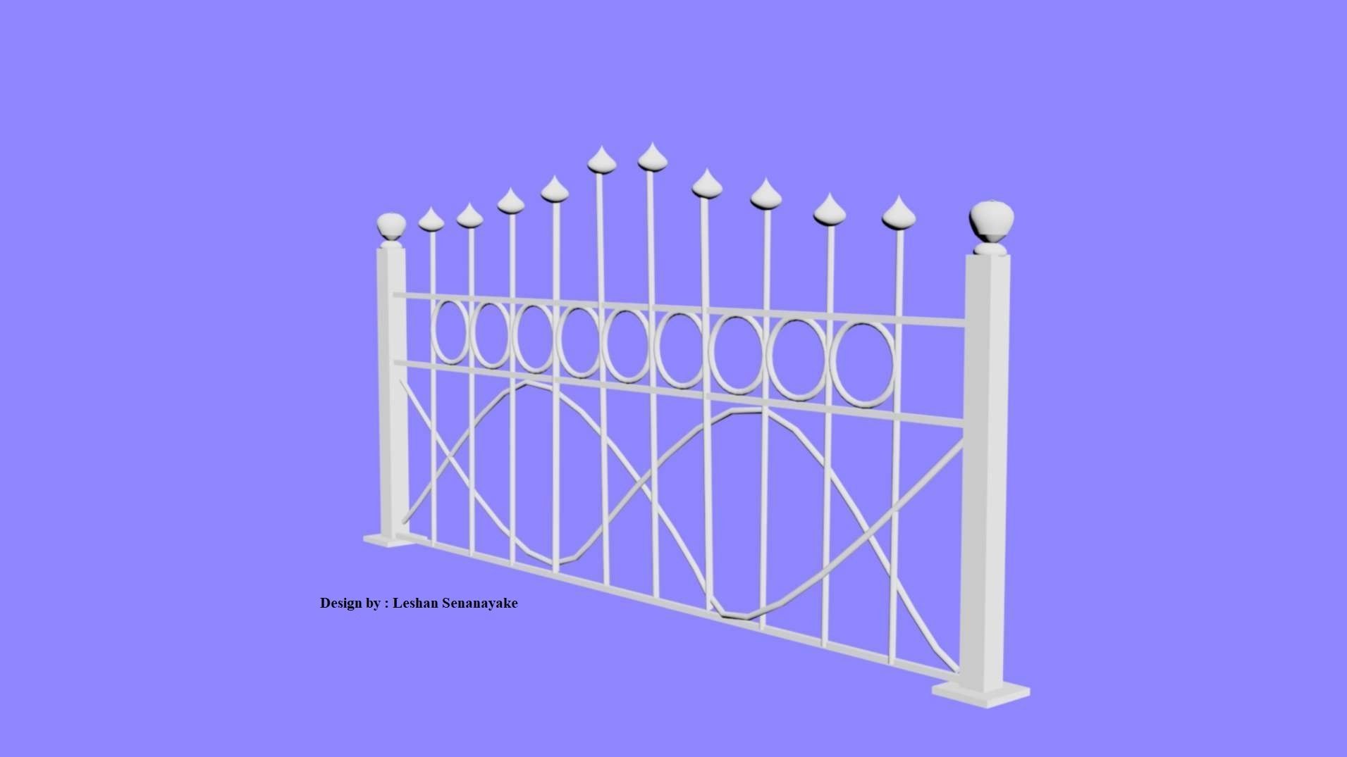 3D model Grill gate VR / AR / lowpoly CGTrader